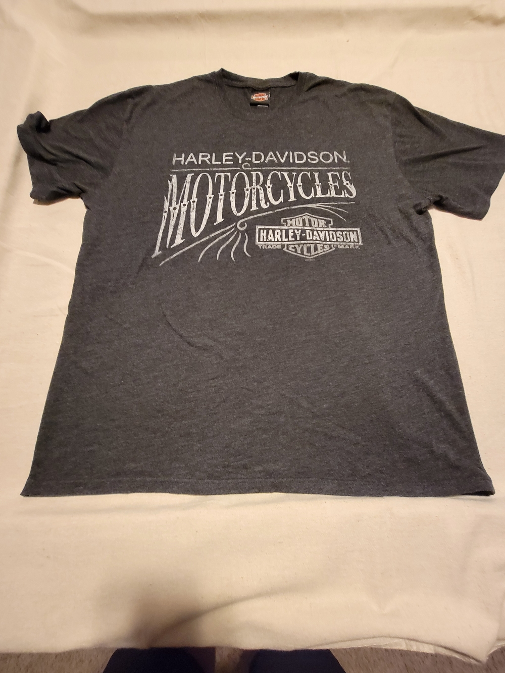 Harley-Davidson Gray 'Motorcycles' Graphic Short Sleeve Tee